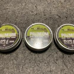 Lot de 3 boites soit 600 plombs Norica cal 6.35mm poids 2.14g / 33 grains lot4