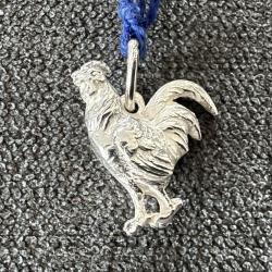 Pendentif argent massif neuf - Foot- Equipe de France - coq