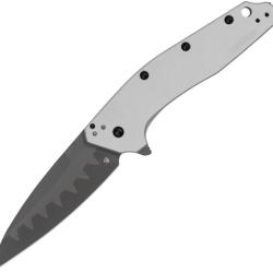 Couteau Kershaw Dividend Lame Composite Bohler N690/D2 Manche Aluminium Gris Made in USA KS1812BBCB