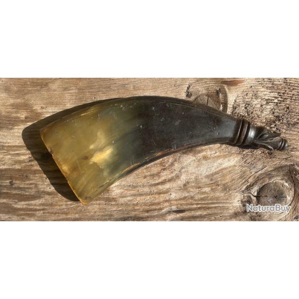Poire � poudre en corne au dragon 18�me si�cle.