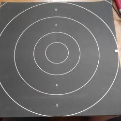 Cible carton centre cible TAR vitesse militaire ou ISSF
