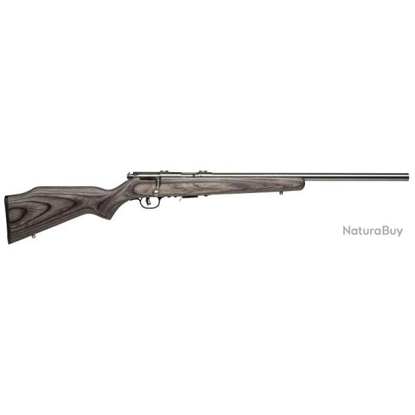 Carabine Savage 93R17 Lamellee collee Canon lourd inox - Cal. 17 HMR