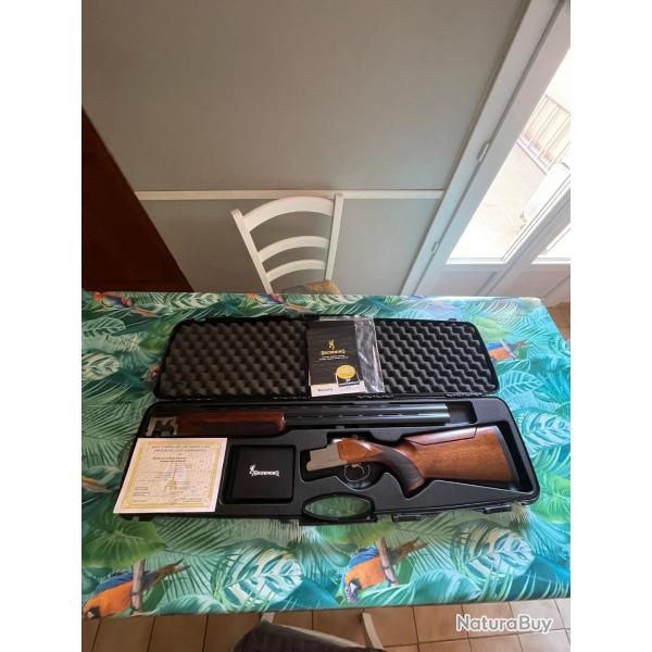Fusil B 525 Trap one Browning, busc r�glable, �tat comme neuf, achat avril 2026, tir� 500 cartouches