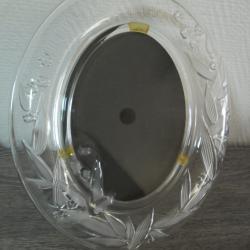 CADRE OVALE EN VERRE DECOR RELIEF