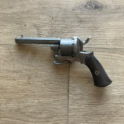 Revolver type lefaucheux &agrave; broche cal 7mm - artisanale li&eacute;geois