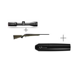 Pack Carbine TIKKA T3X Od Green 308W + Optique Kite + Mod&eacute;rateur FD269