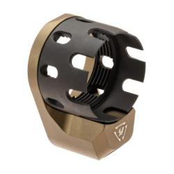AR Enhanced Castle Nut & Extended End Plate - SI-AR-ECN&EEP-FDE - Dark Brown - R&eacute;f: 12544531200 - KB