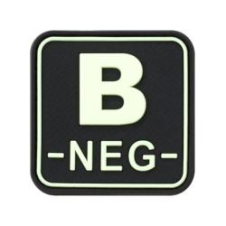 Bloodtype Square Rubber Patch B Neg - Multicam - R&eacute;f: 10345760100 - KBoutique