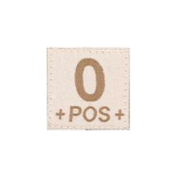 0 Pos Bloodgroup Patch - Rot - R&eacute;f: 10499731000 - KBoutique