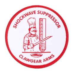 CGA Patch Shockwave suppressor - Schwarz - R&eacute;f: 12848200000 - KBoutique