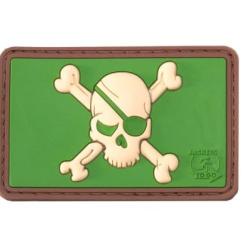 Pirate Skull Rubber Patch - Desert - R&eacute;f: 10312120000 - KBoutique