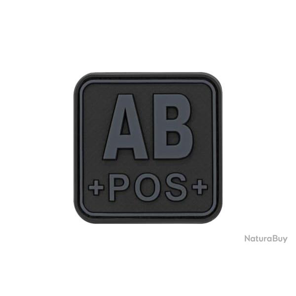 Bloodtype Square Rubber Patch AB Pos - Blackops - R�f: 10345806400 - KBoutique