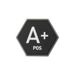 Bloodgroup Hexagon Rubber Patch A Pos - R&eacute;f: 10864851700 - KBoutique