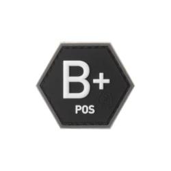 Bloodgroup Hexagon Rubber Patch B Pos - R&eacute;f: 10865251700 - KBoutique