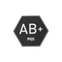 Bloodgroup Hexagon Rubber Patch AB Pos - Forest - R&eacute;f: 10865451700 - KBoutique