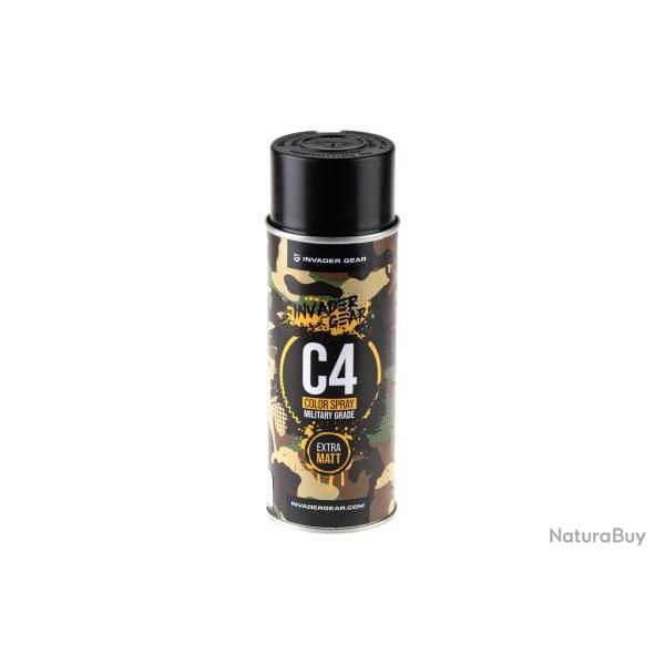 C4 Mil Grade Color Spray - RAL 9021 - Smoke - R�f: 12611107400 - KBoutique