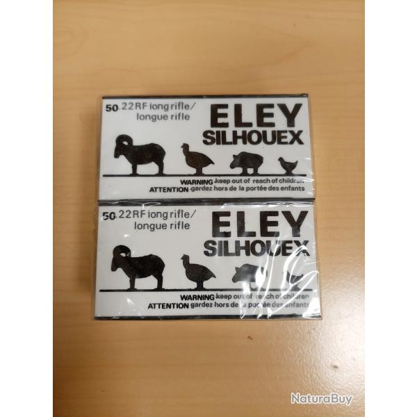 Lot de deux bo�tes .22 lr Eley Silhouex vintage