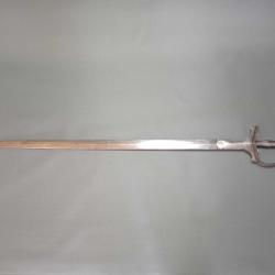 Grande &eacute;p&eacute;e de cavalerie indienne - 19e si&egrave;cle - Firangi type Khanda - Inde - BE