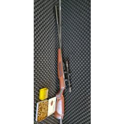 MANU-ARM monocoup .22 LR - fabrication fran&ccedil;aise - lunette 4x32 + mod&eacute;rateur + munitions