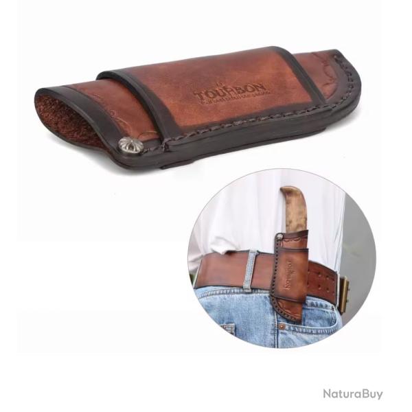 Etui cuir fourreau avec boucle de ceinture (4)
