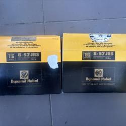 lot de 30 balles RWS8x57 jrs a vendre aux ench&egrave;re, d&eacute;stockage armurerie
