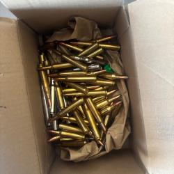 Lot de 86 balles de grande chasse , munitions d'atelier tout calibre melang&eacute; vendu en l'&eacute;tat