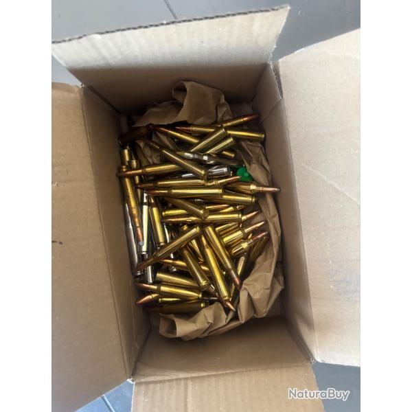 Lot de 86 balles de grande chasse , munitions d'atelier tout calibre melang� vendu en l'�tat