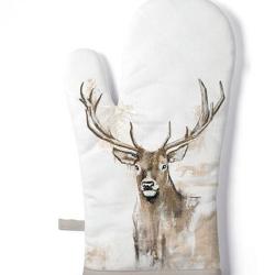 Gant de cuisine LOVERGREEN dessin t&ecirc;te de cerf