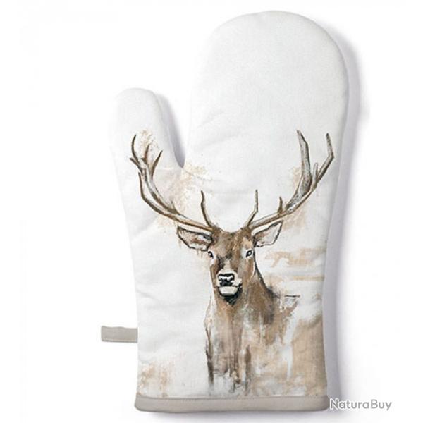 Gant de cuisine LOVERGREEN dessin t�te de cerf