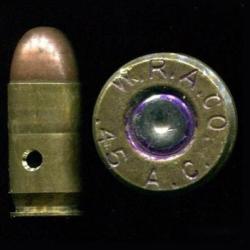 .45 ACP - ancien marquage W.R.A.Co.  .45 A.C. - neutra