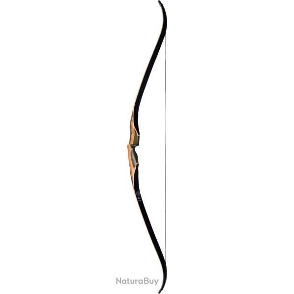 Arc recurve Old Mountain Edge monobloc 60" Gaucher (LH) 50 lbs