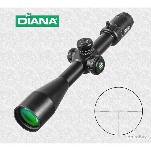 Lunette de tir Diana 6-24x50 FFP Longue Distance - Colliers 22 mm inclus