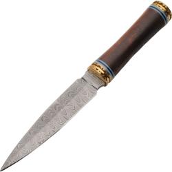 Couteau &agrave; lame fixe Rite Edge Dague &eacute;cossaise lame damas