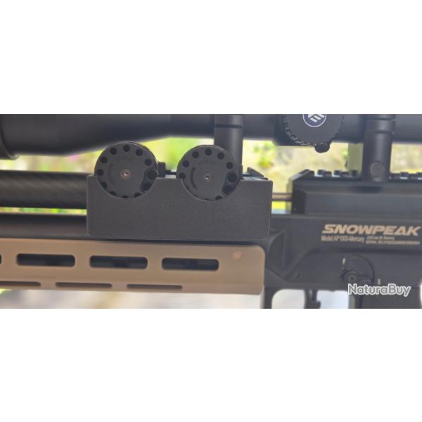 Porte-chargeur double avec aimants & support mono-coup pour Snowpeak AP1000 / AP900 AP1000B / AP900B