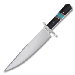 Couteau &agrave; lame fixe de chasse Marbles Turquoise Bowie