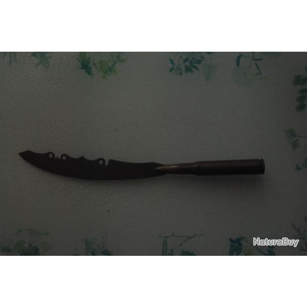 OBJETS DE TRANCHE : COUPE PAPIER EN CUIVRE ---BALLE DE 1918  W.R.A.C.O