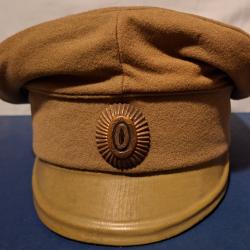 Russie imp&eacute;riale - Casquette de campagne d'officier russe 1GM - guerre civile