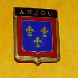Groupe de Transport, ANJOU sur noir, bleu fonc&eacute;, &eacute;pingle prisonni&egrave;re, FABRICANT&nbsp;SANS (COURTOIS),HOMO