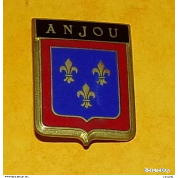 Groupe de Transport, ANJOU sur noir, bleu fonc�, �pingle prisonni�re, FABRICANT�SANS (COURTOIS),HOMO
