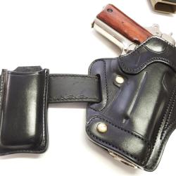 ETUI galet CUIR "P.M.S." pour 1911 (Entreprise Artisanale Fran&ccedil;aise)