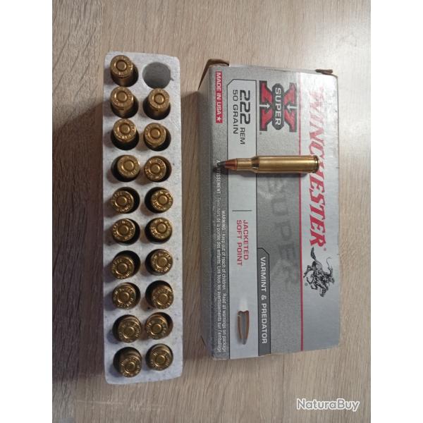 Balles calibre 222
