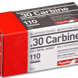MUNITION AGUILA CAL 30 CARBINE FMJ 110GR