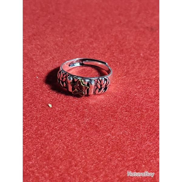 Bague �toile Rouge style URSS