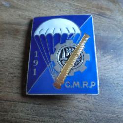 insigne &eacute;mail 191&deg; CMRP compagnie moyenne de r&eacute;paration de parachutistes / drago paris