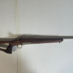 Carabine lin&eacute;aire STEEL ACTION HM 338 Win Mag 61 cm Trou de pouce bois + Silencieux offert - KERMESS