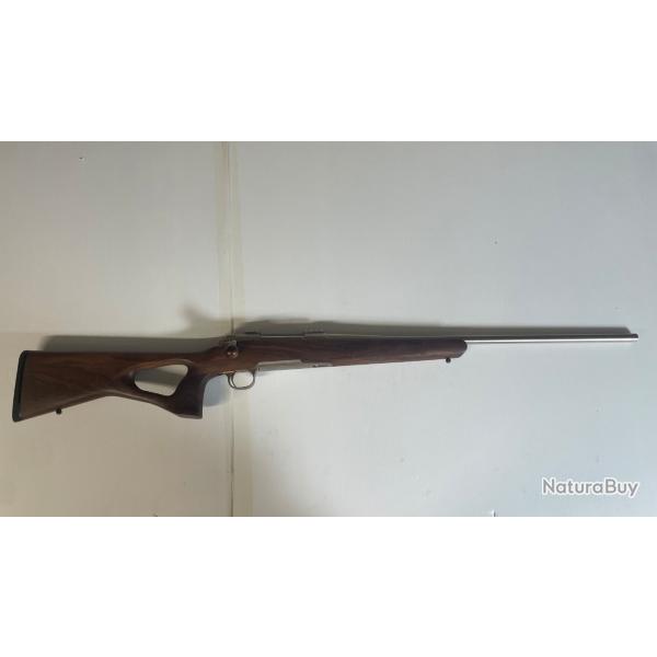 Carabine lin�aire STEEL ACTION HM 338 Win Mag 61 cm Trou de pouce bois + Silencieux offert - KERMESS