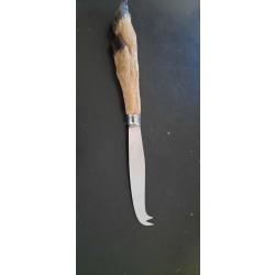 Couteau &agrave; fromage en pied de chevreuil