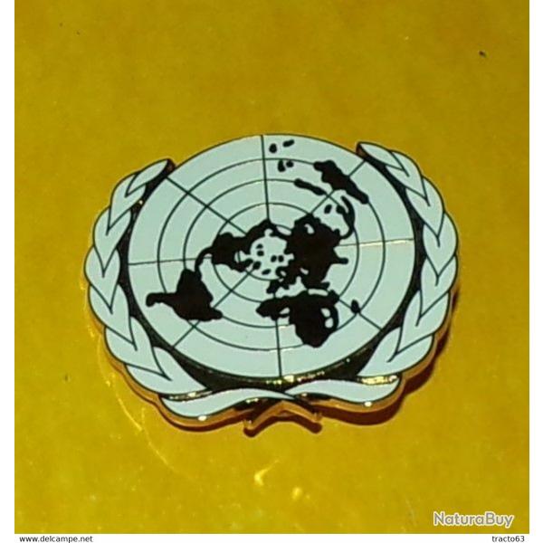 INSIGNE DE BERET DES NATIONS UNIES , FABRICANT BOUSSEMART 2007� ,HOMOLOGATION SANS,�ETAT VOIR PHOTO�
