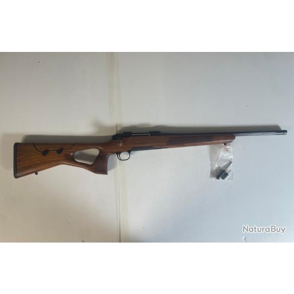 Carabine lin�aire STEEL ACTION HS 308 Win 51 Cm flut� noir Thumbhole + Silencieux offert - KERMESSE