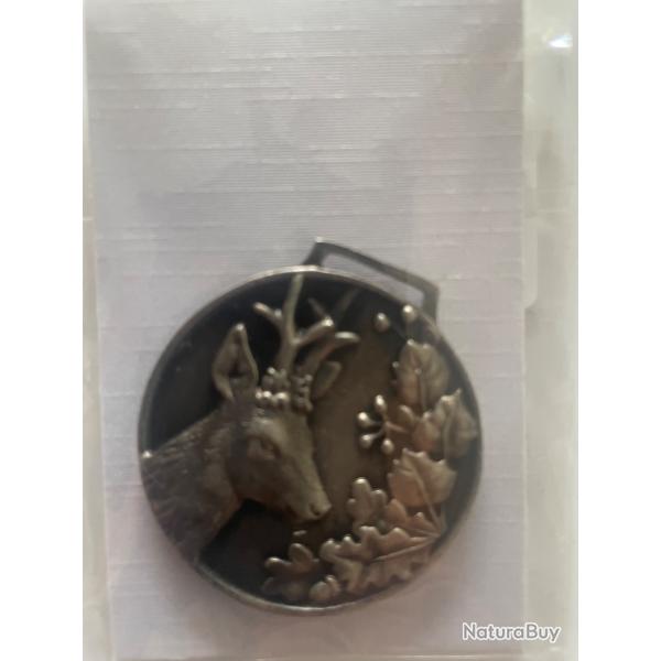 M�daille pour troph�e de chevreuils couleur argent